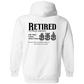 Retired Definition Zip Up Hooded Sweatshirt