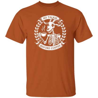 No Talkie Before Coffee  5.3 oz. T-Shirt