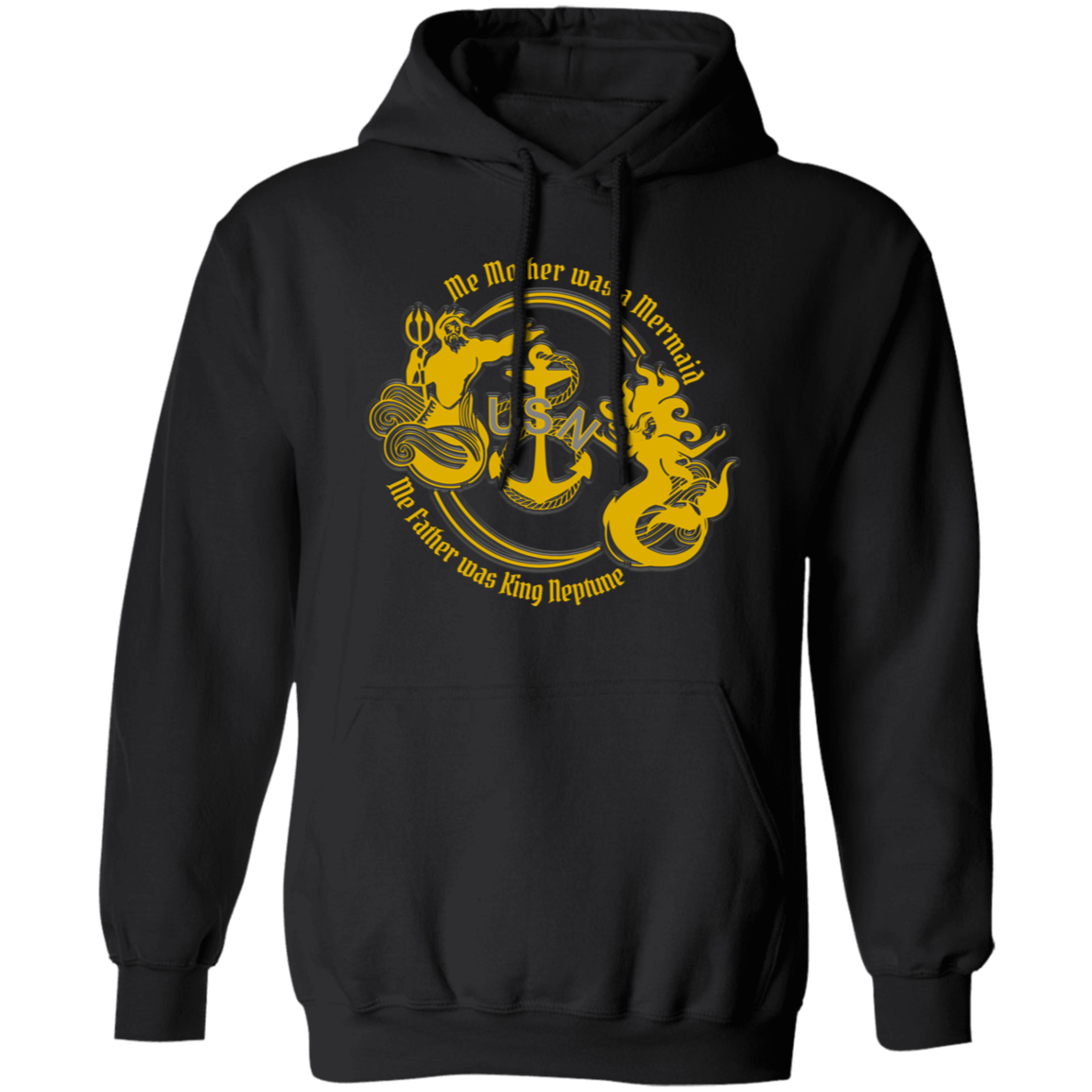 Me Mother and Father Gold Pullover Hoodie