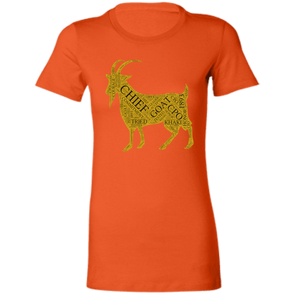 Goat Word Gold Ladies' Favorite T-Shirt