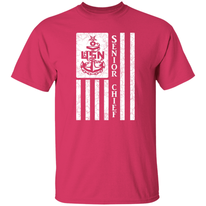 Senior Chief Flag White  5.3 oz. T-Shirt
