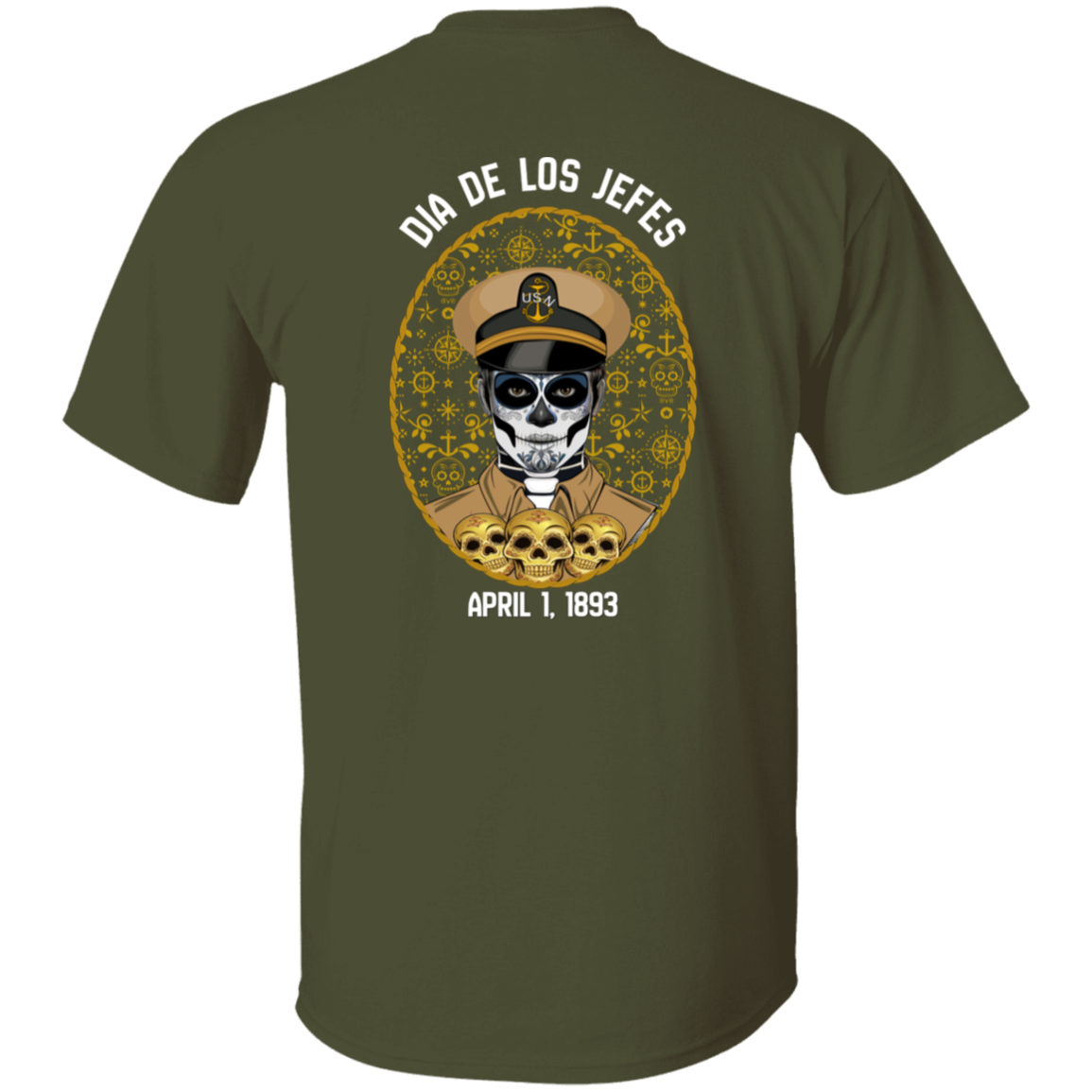 Dia De Los Jefes FB 5.3 oz. T-Shirt