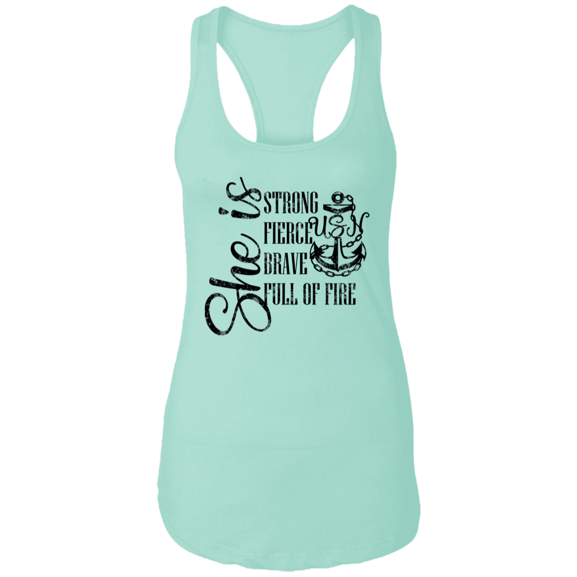 She Is Ladies Racerback Tank