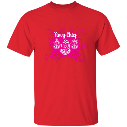 Navy Chief Pink Paint 5.3 oz. T-Shirt