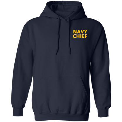 Navy Girl Front and Back Pullover Hoodie