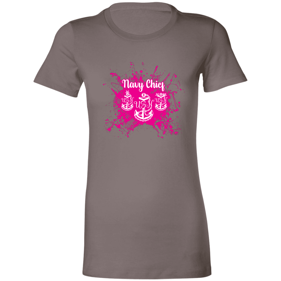 Navy Chief Pink Paint Ladies' Favorite T-Shirt