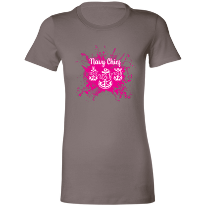 Navy Chief Pink Paint Ladies' Favorite T-Shirt