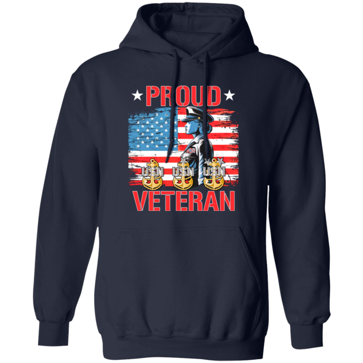 Proud Veteran Pullover Hoodie