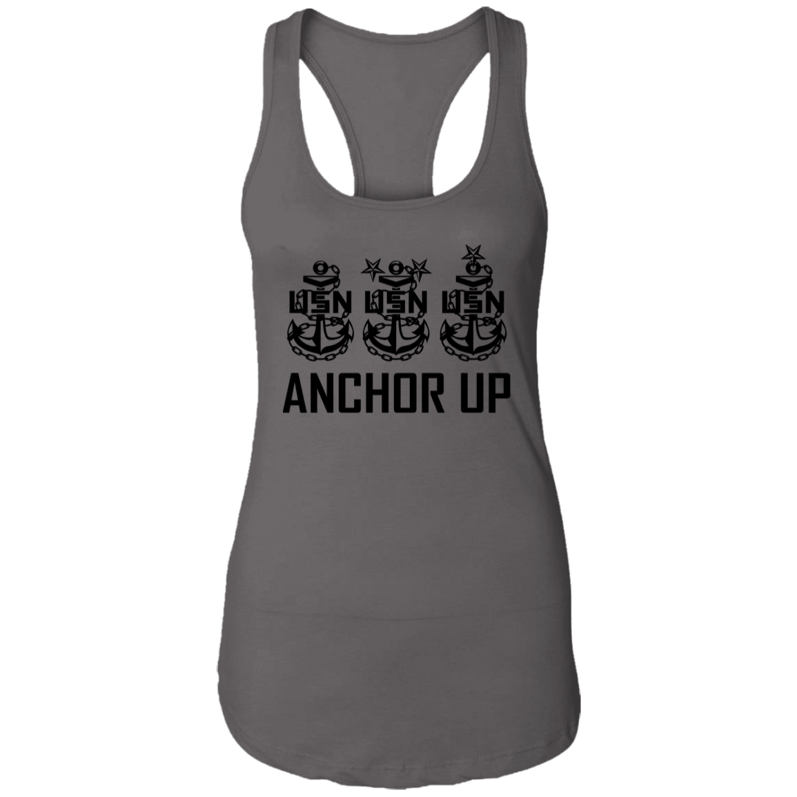 Anchor Up  Ladies Racerback Tank