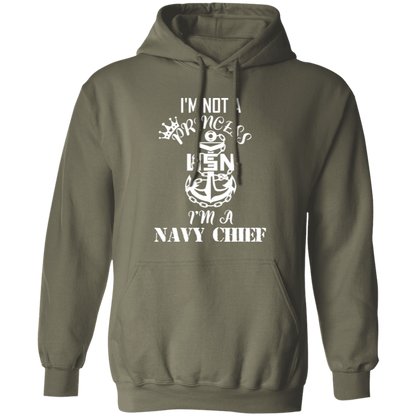 I'm not a Princess White Design Pullover Hoodie