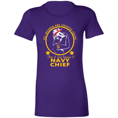 Navy Girl Chief Gold Ladies' Favorite T-Shirt