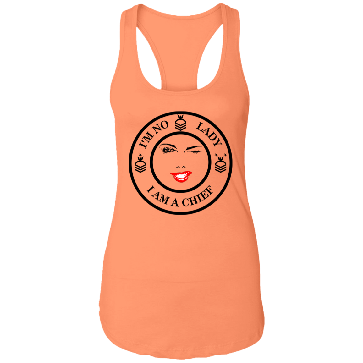 I'm No Lady Ladies Racerback Tank