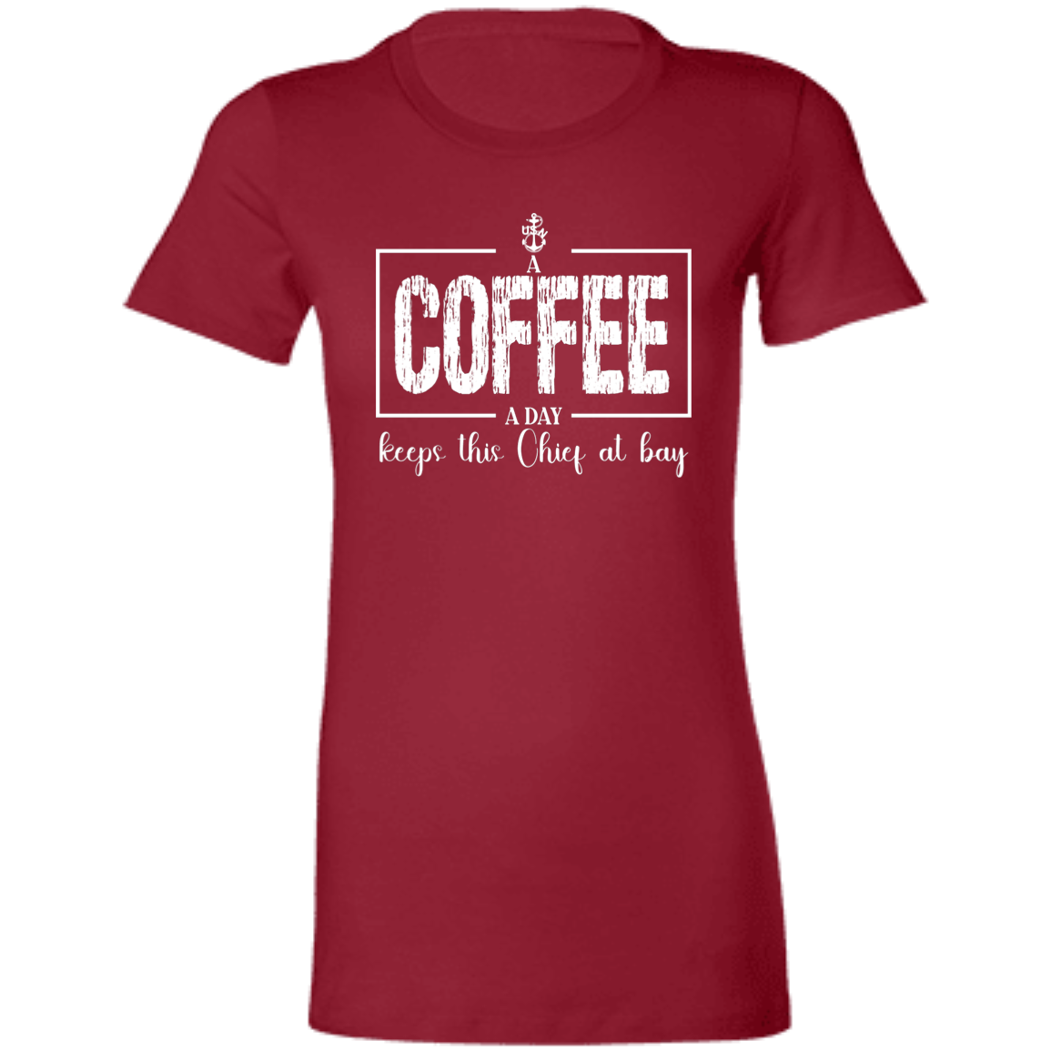 A Coffee a Day White Design Ladies' Favorite T-Shirt