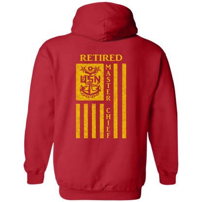Retired Master Chief Flag FB Pullover Hoodie