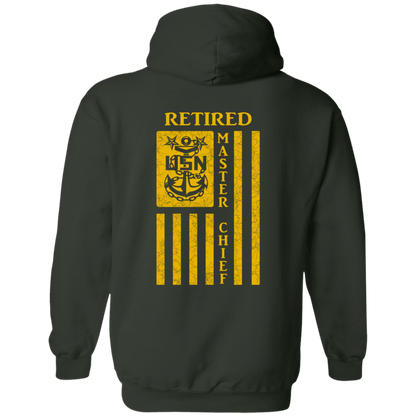 Retired Master Chief Flag FB Pullover Hoodie