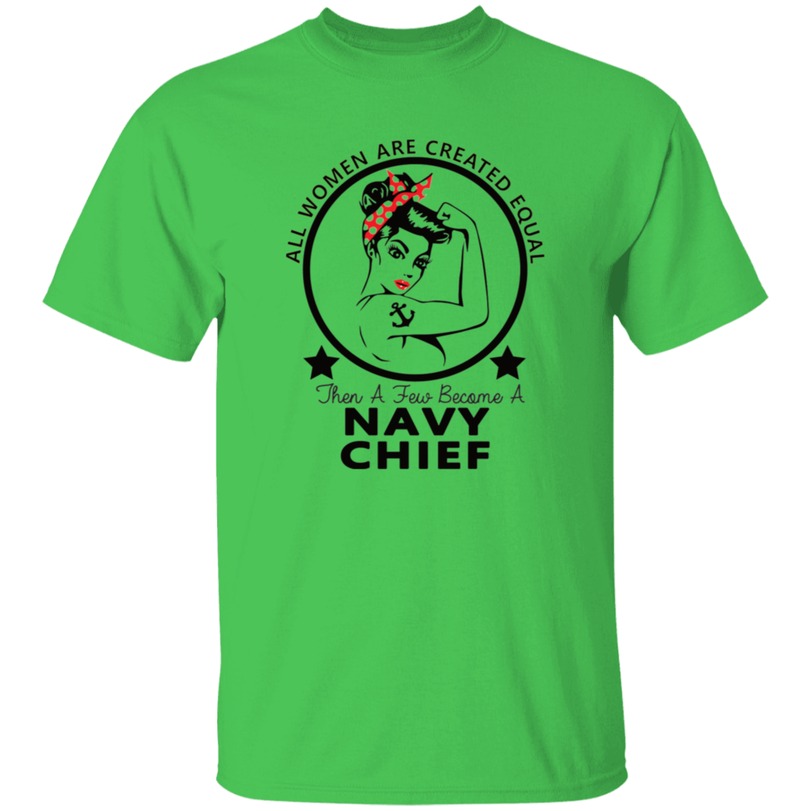 Navy Girl Chief  5.3 oz. T-Shirt