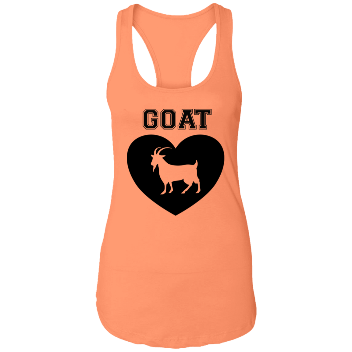 Goat Heart Ladies Racerback Tank