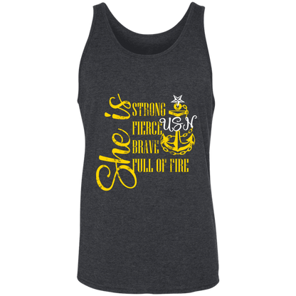She is Senior Unisex Tank