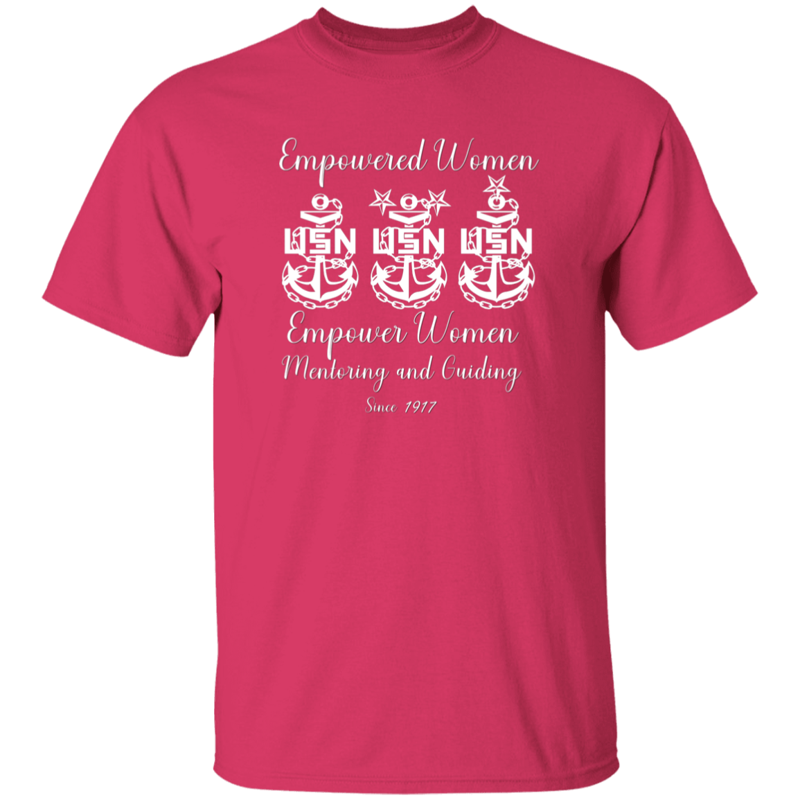 Empowered Women White Design 5.3 oz. T-Shirt
