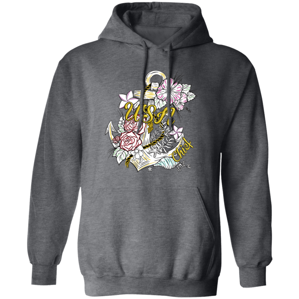 Wooden Anchor Pullover Hoodie