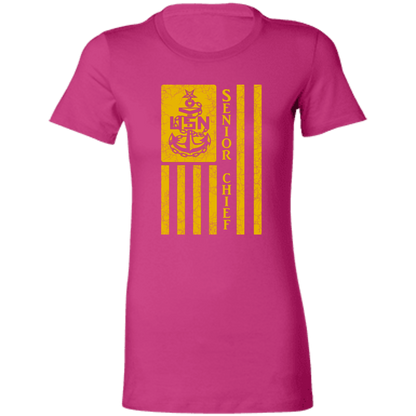 Senior Chief Flag Gold Ladies' Favorite T-Shirt