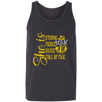 She Is Gold Unisex Tank