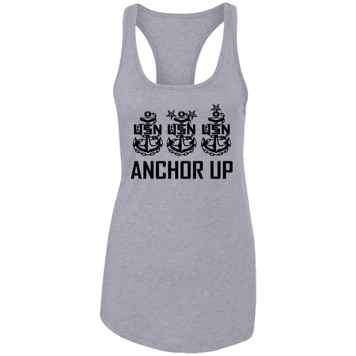 Anchor Up  Ladies Racerback Tank