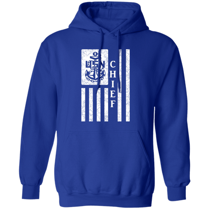 Chief Flag White Pullover Hoodie