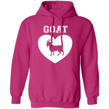 Goat Heart White Pullover Hoodie