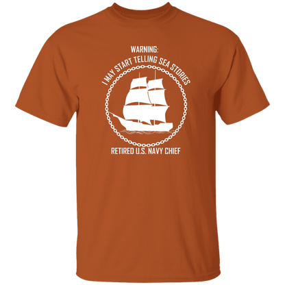Retired Sea Stories White  5.3 oz. T-Shirt