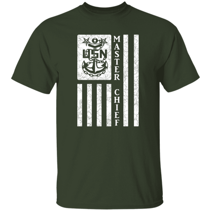Master Chief Flag White 5.3 oz. T-Shirt