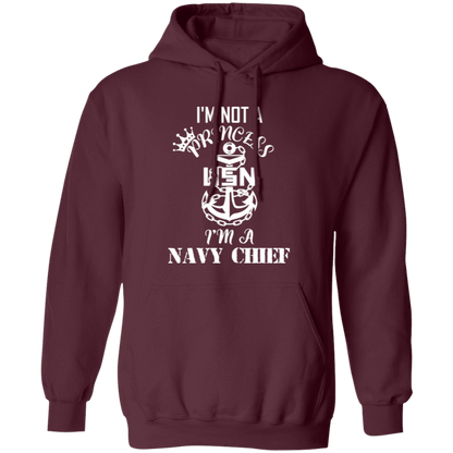 I'm not a Princess White Design Pullover Hoodie