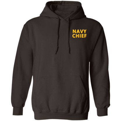 Navy Girl Front and Back Pullover Hoodie