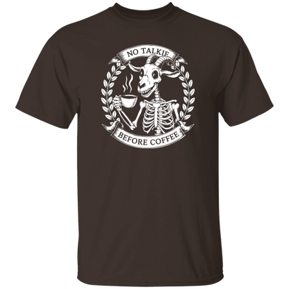No Talkie Before Coffee  5.3 oz. T-Shirt