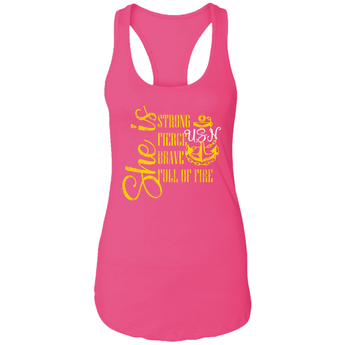 She Is Gold Ladies Racerback Tank