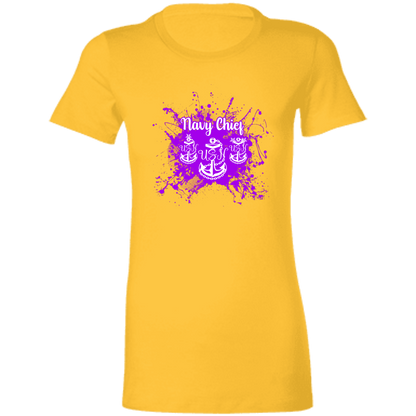 Navy Chief Purple Paint Ladies' Favorite T-Shirt