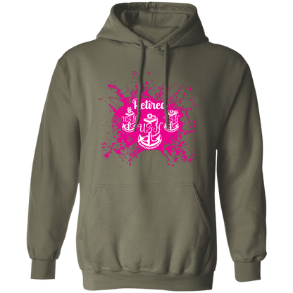 Retired Chief Pink Paint  Pullover Hoodie
