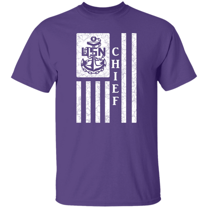 Chief Flag White 5.3 oz. T-Shirt