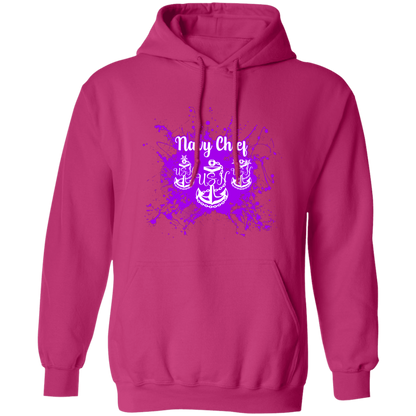 Navy Chief Purple Paint Pullover Hoodie