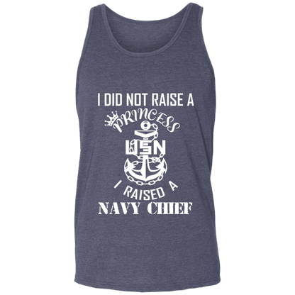I Did Not Raise A Princess White Design Unisex Tank