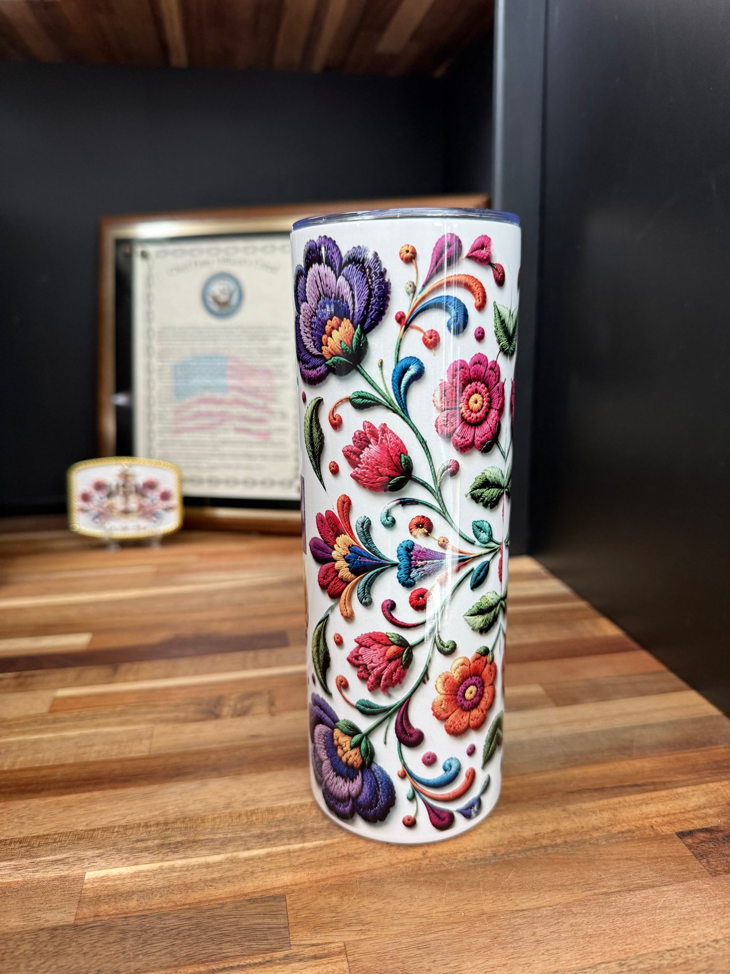 Embroidery Love 20 oz Tumbler