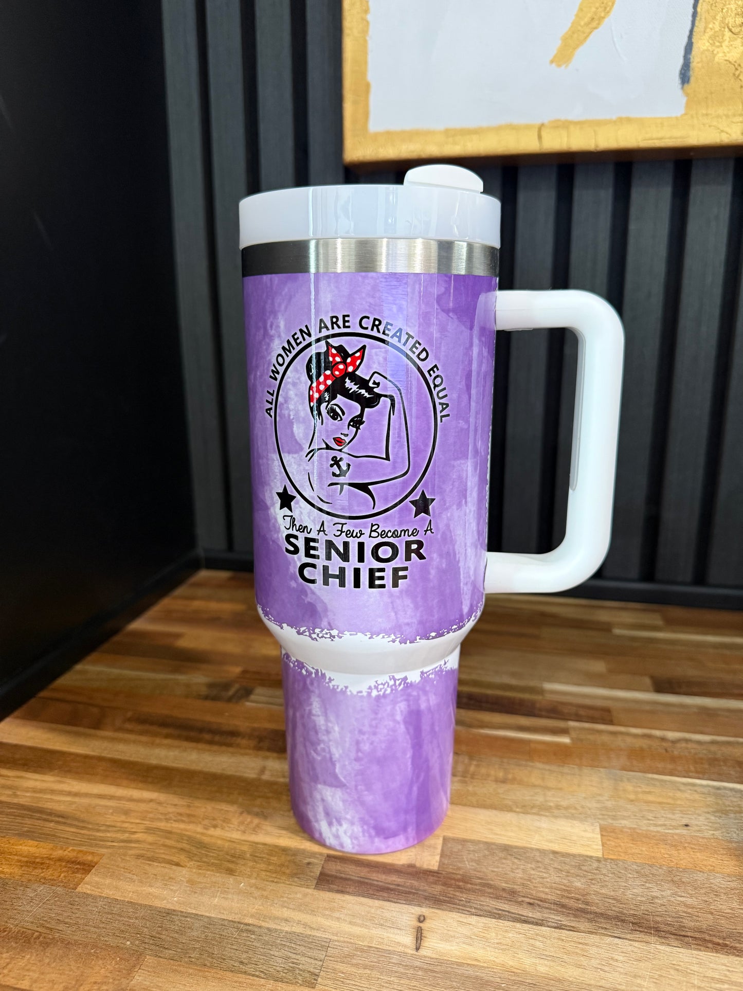 Navy Girl 40 oz Tumbler