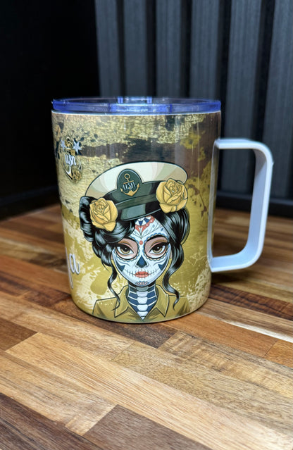 Dia de Las Jefas 12 oz Travel Mug