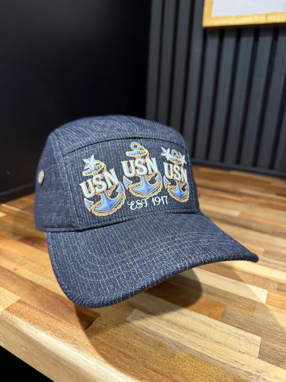 Navy Chief Denim Style Hat