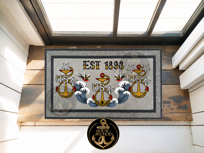 House of Anchors Indoor Outdoor Door Mat