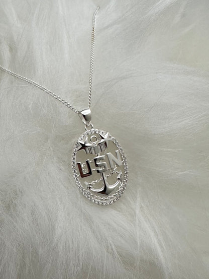 Anchor Pendant and Necklace