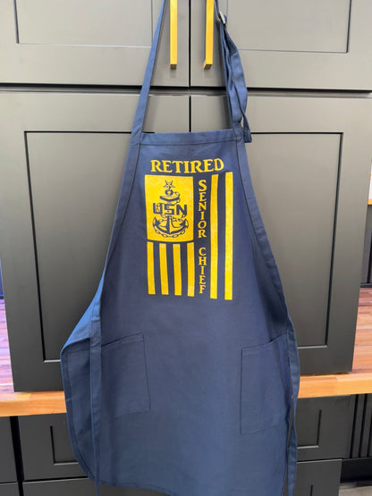 Retired Flag Apron