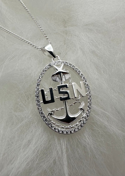 Anchor Pendant and Necklace