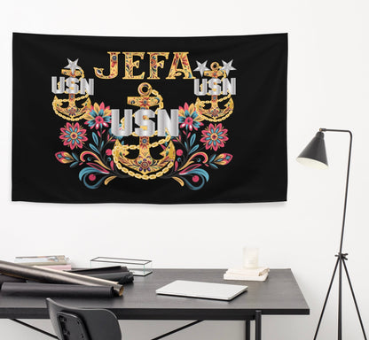 Jefa De Flores Trifecta Flag