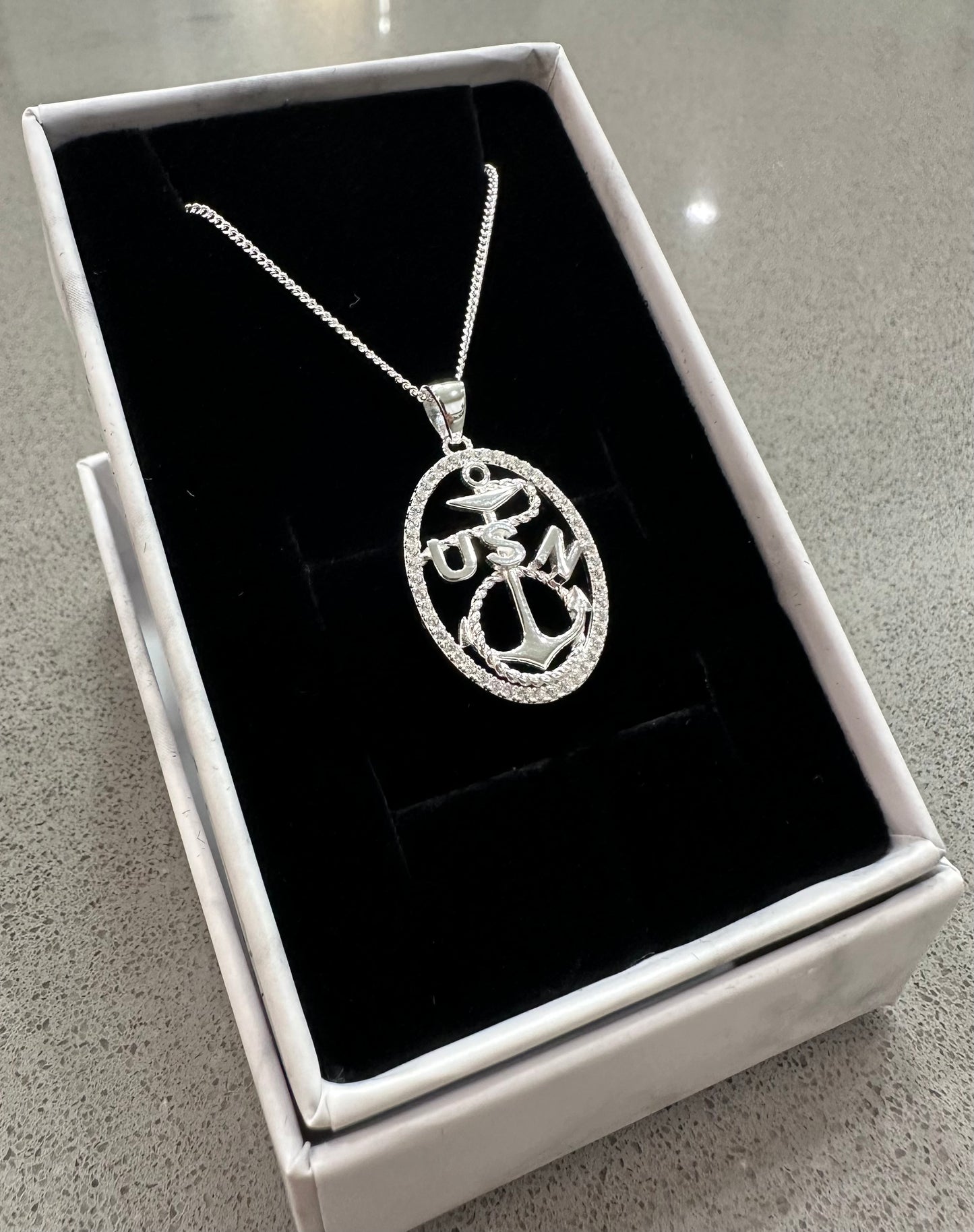 Anchor Pendant and Necklace